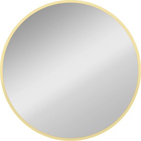 HOMCOM Lustro ścienne, nowoczesny design, 60 x 60 cm, złote | Aosom PL