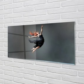 Szklany Panel Elegancja w Czarnej Sukni