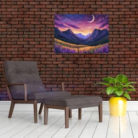 Obraz - Fioletowy krajobraz (70x50 cm)