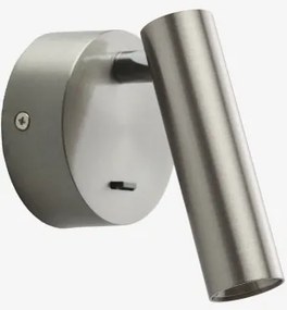 Regulowane Kinkiet Led Z Aluminium Keyne Szczotkowana Szarość - Sklum