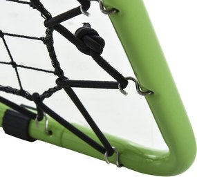 Rebounder Bejsbol Bramka Odbijająca Składana Metalowa Rama Siatkowa Zielona | Aosom PL