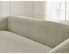 Jasnobrązowa rozkładana sofa z tkaniny szenilowej 228 cm Neyo – Bobochic Paris