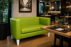 Sofa Monaco : Kolor nogi - Biała, Kolor tkaniny - EKO-SKÓRA - 5D, Typ tkaniny - Eko-skóra , Wysokość nogi - 20 cm