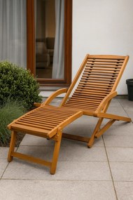 Leżak tarasowy z podnóżkiem B6-H88