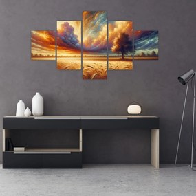 Obraz – Drzewo na polu (125x70 cm)
