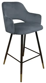 Hoker niski NAPO BL VELVET GOLD ciemno szary ATOS