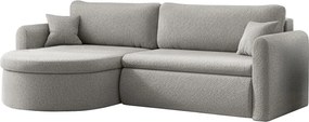 Uniwersalny narożnik Verona L z funkcją spania, do salonu, jasnoszary