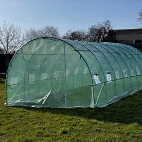 Tunel foliowy ogrodowy GHT-600300 - szklarnia ogrodowa z oknami, 6x3 m, 18 m2