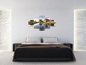 Obraz holenderskich młynów (125x70 cm)