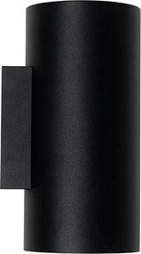 Inteligentna lampa ścienna czarna ze złotem 2-punktowa z WiFi GU10 - Sab