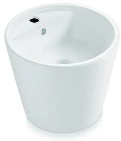 Bathco 4057 - Umywalka nablatowa FLORENCIA Ø 42 cm porcelana/biała