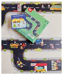 Tooky toy droga puzzle dla dzieci autostrada makieta 21 el. certyfikat fsc