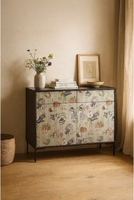 Szafka typu kredens z 2 drzwiami i 2 szufladami z nadrukowanego MDF