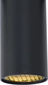 Nowoczesny reflektor czarny do systemu szynowego 1-fazowego GU10 35mm - Slimline Nubee Honey