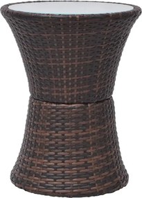 Zestaw brązowych mebli ogrodowych - Lisga