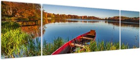 Obraz czerwonej kropki (170x50 cm)