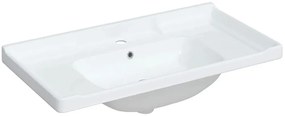 Prostokątna biała umywalka meblowa W5-N49