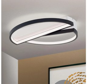 Orion DL 7-693 - LED 28W 230V ściemnialna lampa sufitowa OLGA czarno-biała