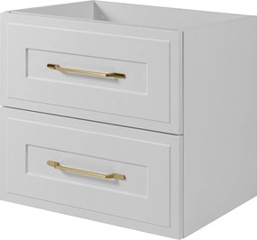 Szafka podumywalkowa w stylu klasycznym, biała, 60 x 57 x 46 cm