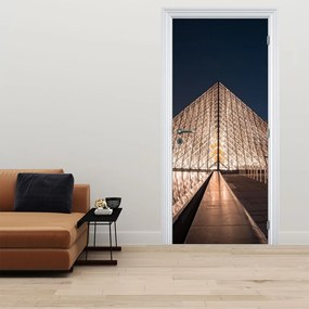 Fototapeta na drzwi - Luwr nocą (95x205cm)