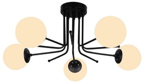 Czarna lampa sufitowa Squid Lighting Star, wys. 34 cm