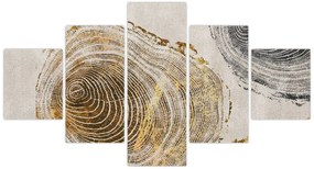 Obraz - Abstrakcja pnia (125x70 cm)