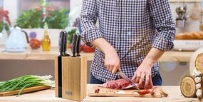 Zestaw noży G21 Gourmet Stone 5 szt. + bambusowy blok