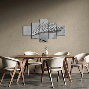 Obraz - Pszenica, czarno - biały (125x70 cm)
