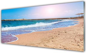 Panel Kuchenny Piaszczysty Brzeg Z Lazurową Wodą