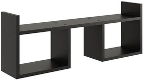 Czarna minimalistyczna półka wisząca - Dorsa