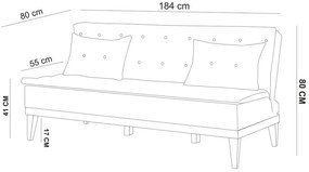Rozkładana sofa Fuoco Green