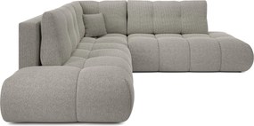 Masseno Narożnik DUCA z funkcją spania i pojemnikiem na pościel Narozniki L, Rozkładana sofa - Szary, CURIO 83