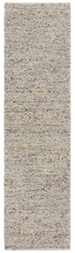 Kremowy chodnik z mieszanki wełny tkany ręcznie 60x230 cm Minerals – Flair Rugs