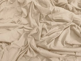 PrzytulneMieszkanie.pl Prześcieradło jersey BASIC beżowe 90 x 200 cm