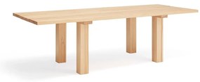 Stół z blatem z drewna sosnowego 100x260 cm Banda – Teulat