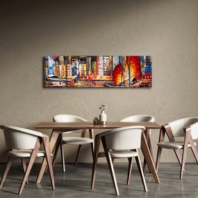 Obraz - Victoria Harbor, Hong Kong, obraz olejny (170x50 cm)