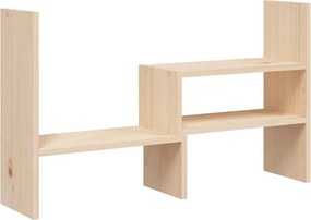 Rozsuwana półka na biurko z naturalnego drewna sosnowego T4-N08