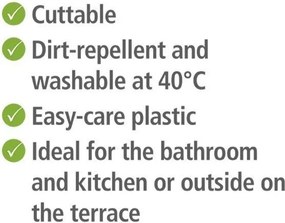 Szary plastikowy dywanik łazienkowy 50x80 cm Sassi – Wenko