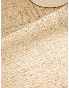 Dywan z juty dwustronny/tkany ręcznie w jasnym naturalnym kolorze 60x90 cm Sharmila Natural White – Hanse Home