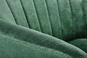 Krzesło Do Jadalni Salonu Ciemny zielony Velvet Kubełkowe Nowoczesne K429