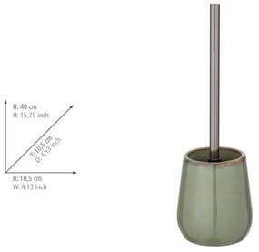 Zielony zestaw ceramicznych akcesoriów łazienkowych Sermione – Wenko