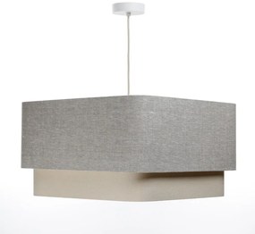 Lampa wisząca KWADRO DUO 004 51x47cm szara/beżowa BPS KONCEPT