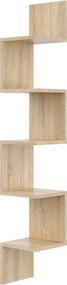 Narożna półka ścienna w kolorze dąb sonoma - Flora 4X
