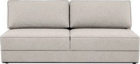 Beżowa rozkładana sofa ze schowkiem 202 cm Dora – Scandic
