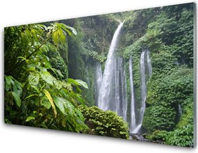 Szkło do Kuchni na Ścianę Orzeźwiający Wodospad Leśny