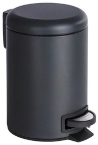 Czarny kosz na śmieci Wenko Leman, 3 l