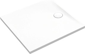 Brodzik z konglomeratu kwadratowy biały połysk 80 x 80 RONA White Matt | Różne rozmiary | Różne kolory : Kolor - Biały połysk, Rozmiar - 100x100 cm