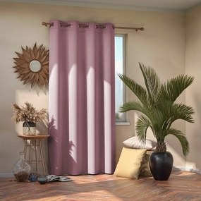 Restilo Zasłona Blackout EYELETS różowy, 140 x 245 cm