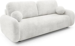 Kanapa LEON rozkładana funkcja spania kremowa sofa