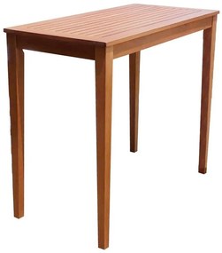 Zestaw ogrodowych mebli barowych z litego drewna eukaliptusowego dla 4 osób Maine – Garden Pleasure